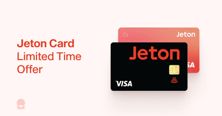 Jeton introduces a limited-time 94% discount on card fees